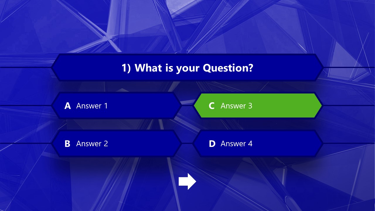 4 Options Multiple Choice PowerPoint Template SlideModel