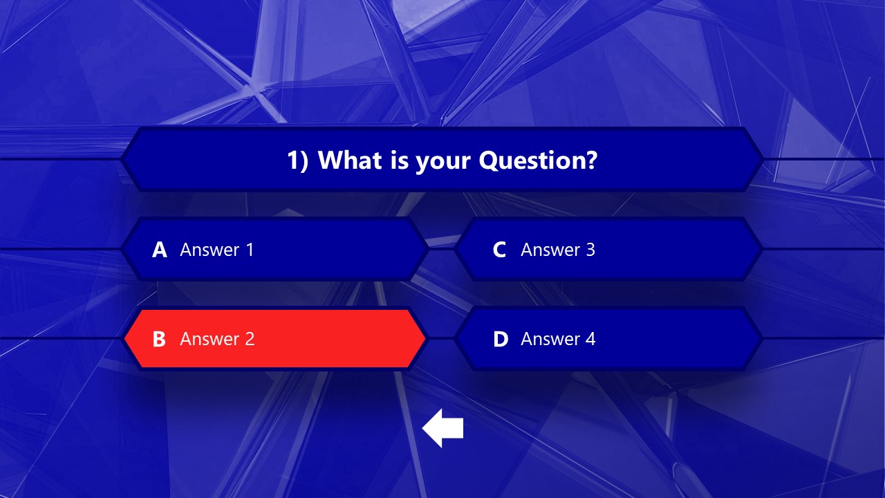 4 Options Multiple Choice PowerPoint Template - SlideModel