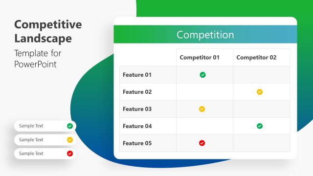 Main Competitors Powerpoint Template In 2021 Powerpoint Templates Images