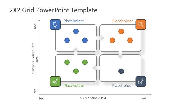 2×2 Matrix PowerPoint Template