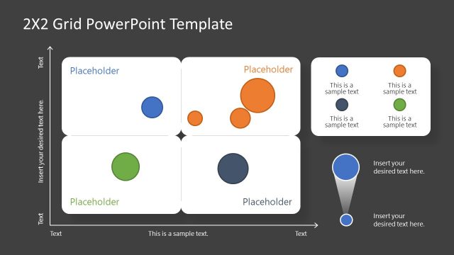 PowerPoint 2×2 Matrix Editable Template