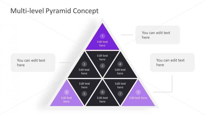 Wheel in Pyramid Diagra Template