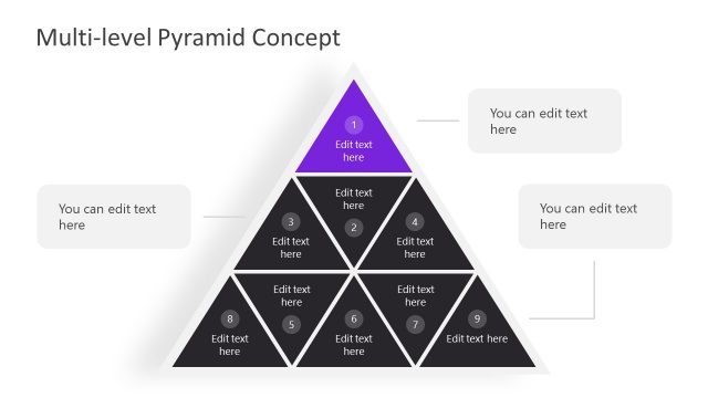 3 Level Segmented Pyramid PowerPoint