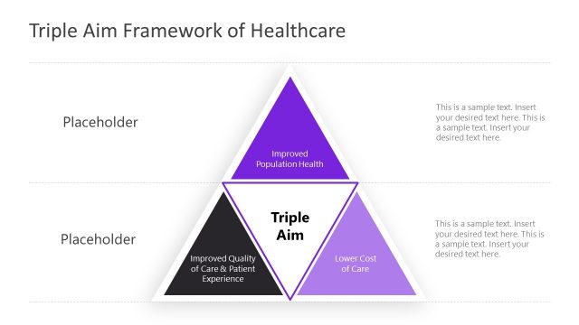 Triple Aim PowerPoint Framework Diagram