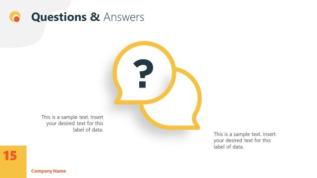 Q&A Slide of Business PowerPoint Theme