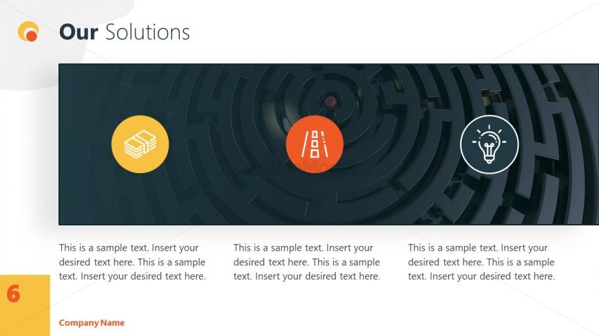 3 Segment Business Service PowerPoint