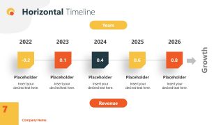 Horizontal Timeline Templates PowerPoint 