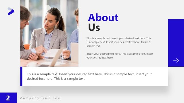 Proficiency PowerPoint Template About Us Slide
