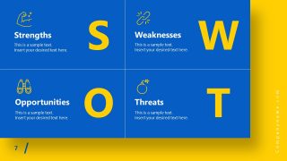 PowerPoint Theme SWOT Analysis Impactful Template