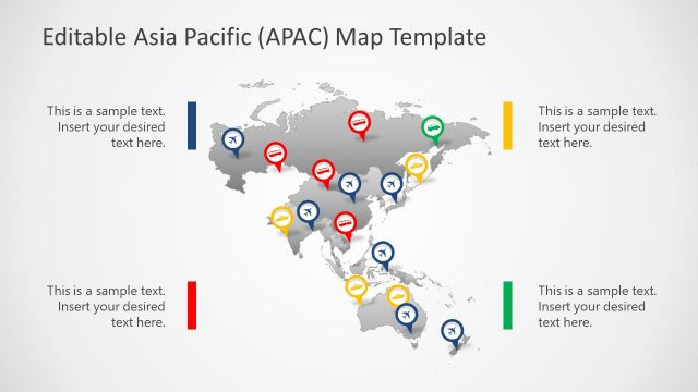 Routes Map Asia Pacific Map PPT