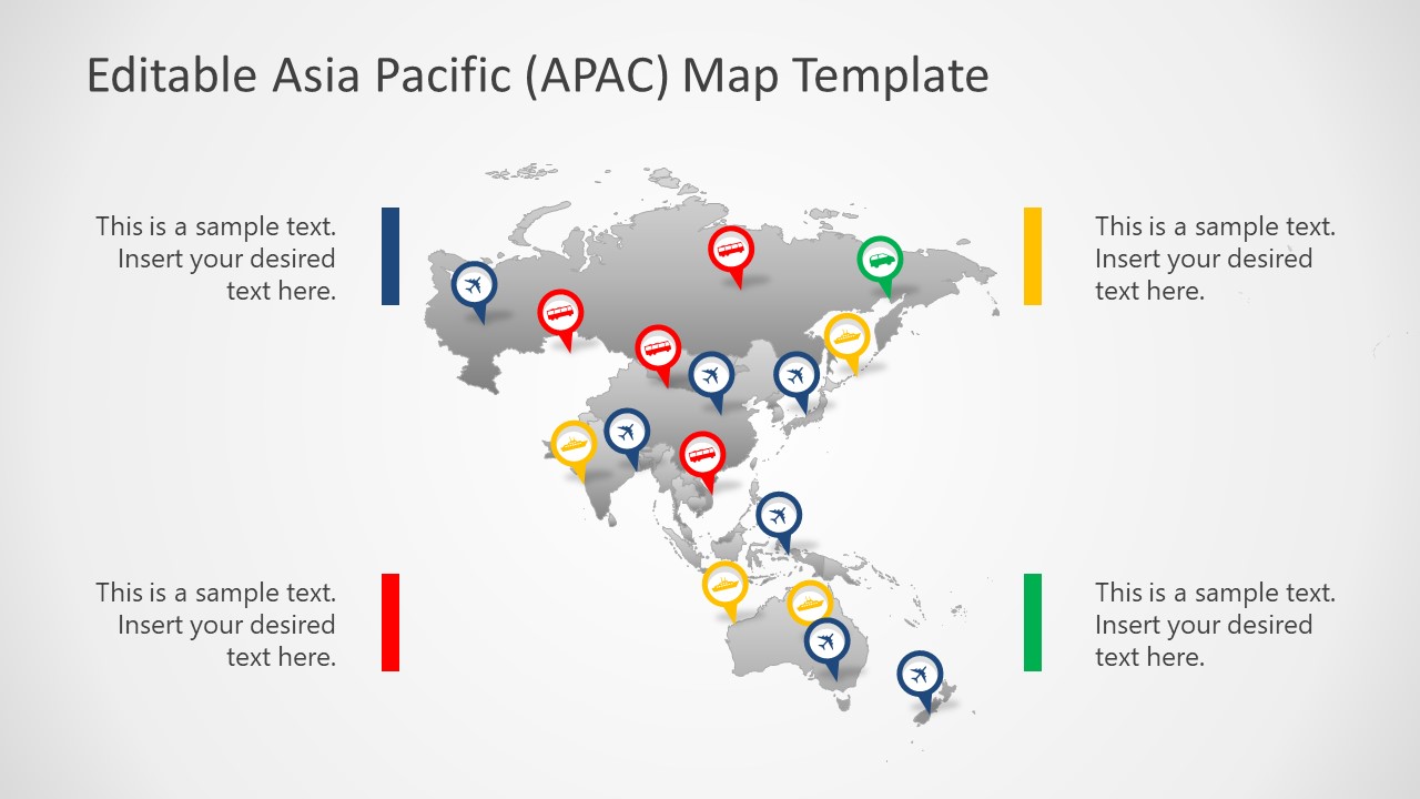 Presentation Map Templates Routes Marker