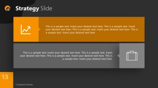 Dark PowerPoint Theme for Strategy Slide