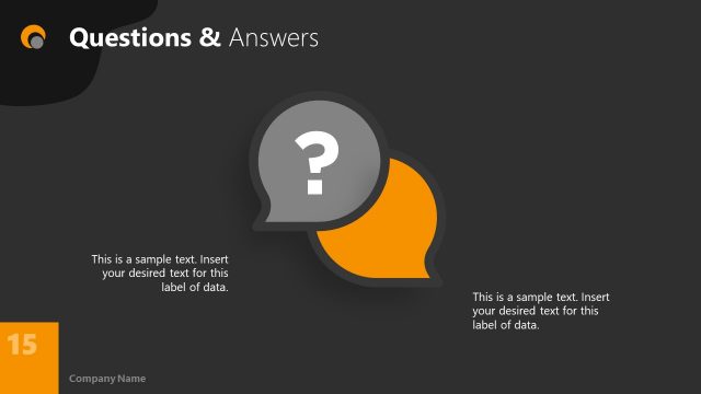 Dark Background Business PowerPoint QAs