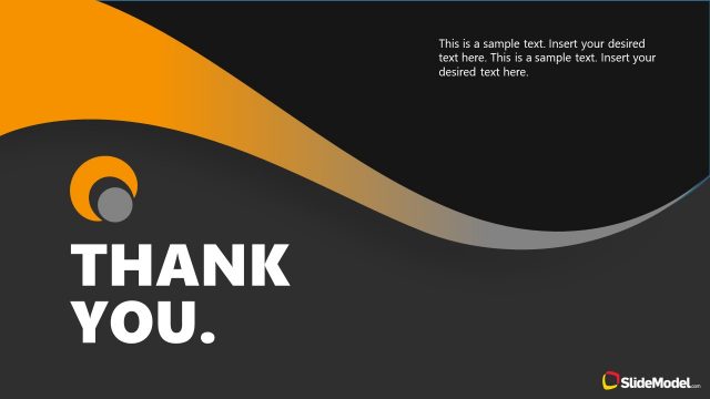Dark Background Business PowerPoint Thank You