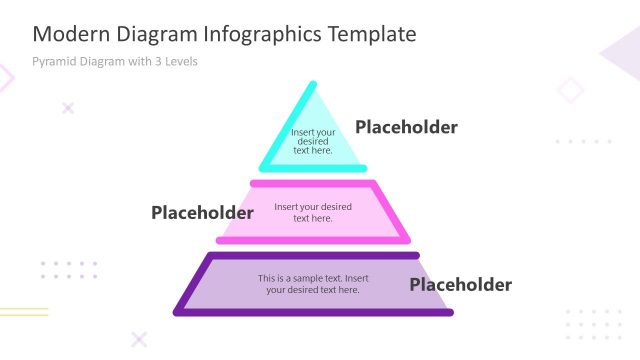 Modern 3 Steps Pyramid PowerPoint