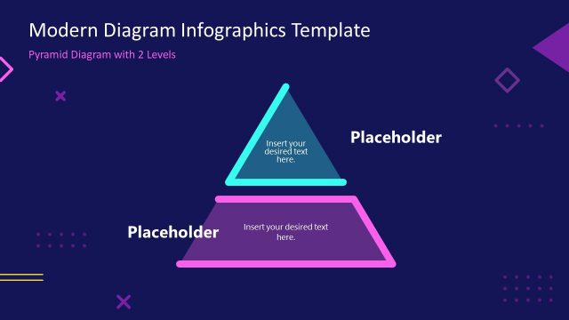 2 Step Pyramid Diagram PowerPoint