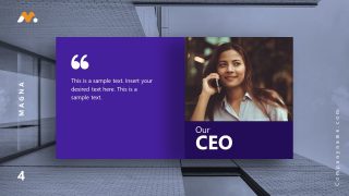 Magna PowerPoint CEO Message Template