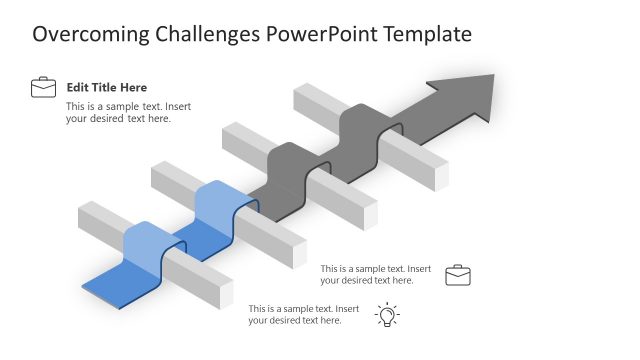 Step 2 of Overcoming Challenges PowerPoint Template
