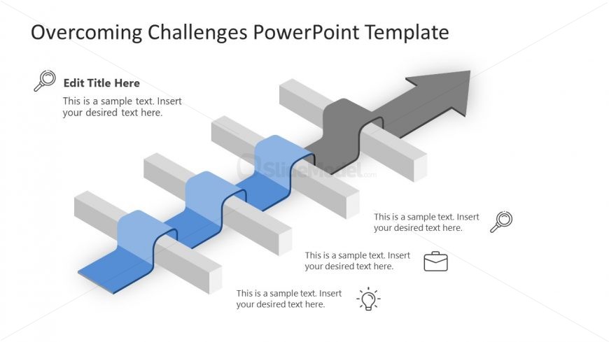 Animated Slide of Overcoming Challenges 3 Road Block