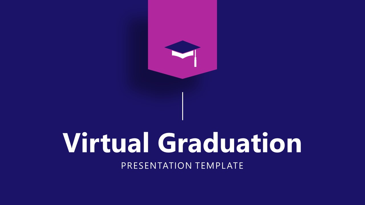 Virtual Graduation PowerPoint Cover Slide