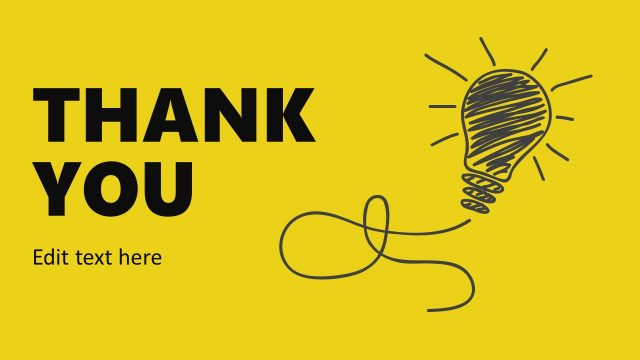 Big Idea Thank You Slide Template