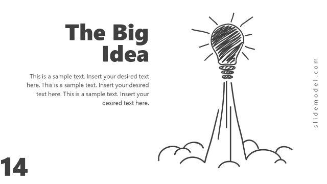 Big Idea Startup Rocket Launch Template