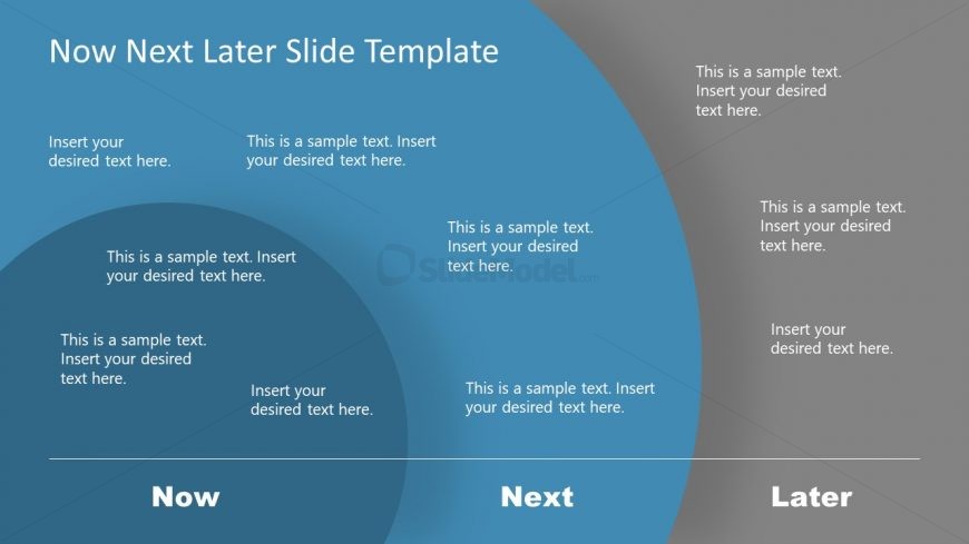 Presentation of 3 Steps Roadmap Concentric Circles Diagram