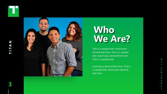 Titan Business PowerPoint Who We Are Slide