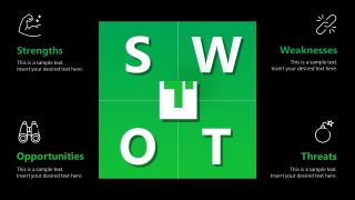 Business PowerPoint Template SWOT Titan