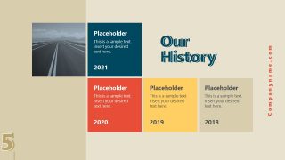 Business Presentation for Retro Our History SLide