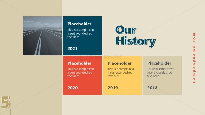 Business Presentation for Retro Our History SLide