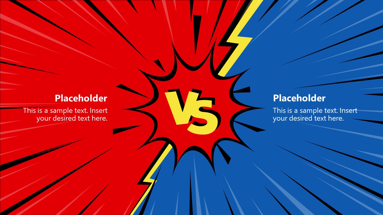 Versus PowerPoint Template SlideModel