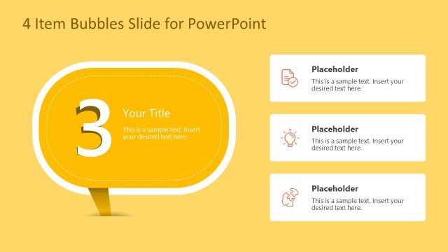 Speech Bubbles Step 3 PowerPoint