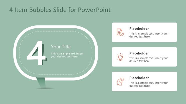 Speech Bubbles Step 4 PowerPoint