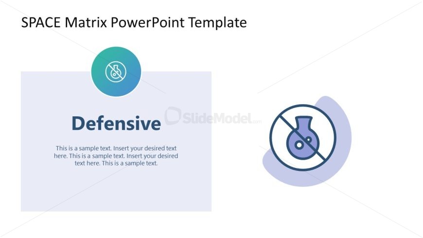 PowerPoint Template for Space Matrix Presentation