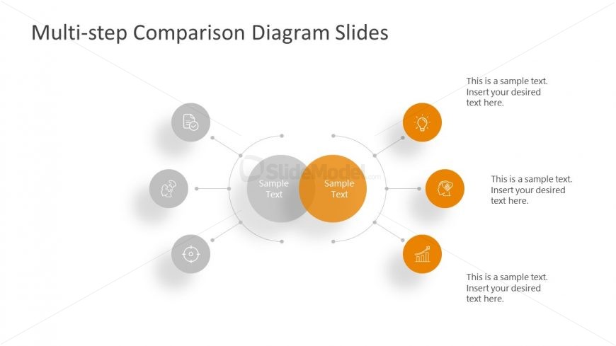 3 Steps Yellow Side Comparison Template