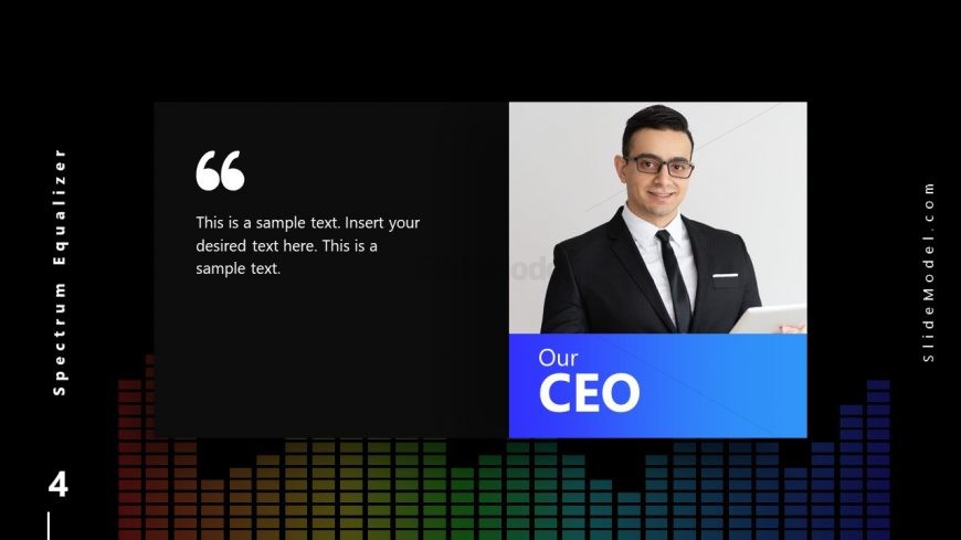 PowerPoint CEO Quote Slide Spectrum Design