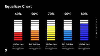 PowerPoint Equalizer Bars Slide Spectrum Design