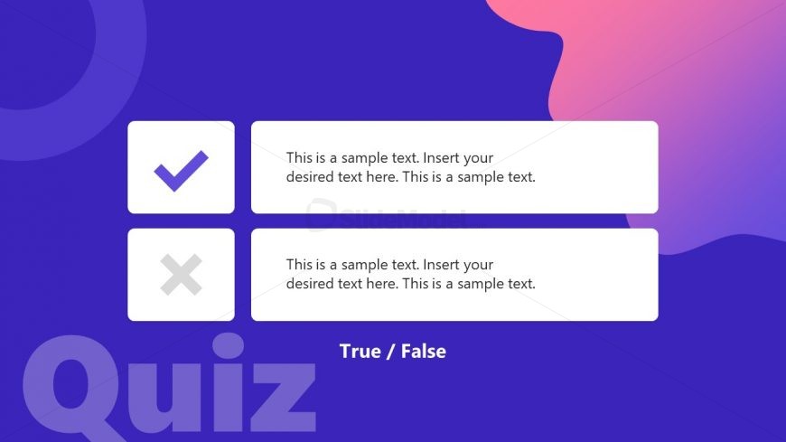 Slide of True False Questions Quiz Maker