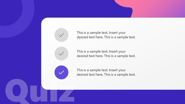 Quiz Maker Toolkit Multi Choice Test Slide