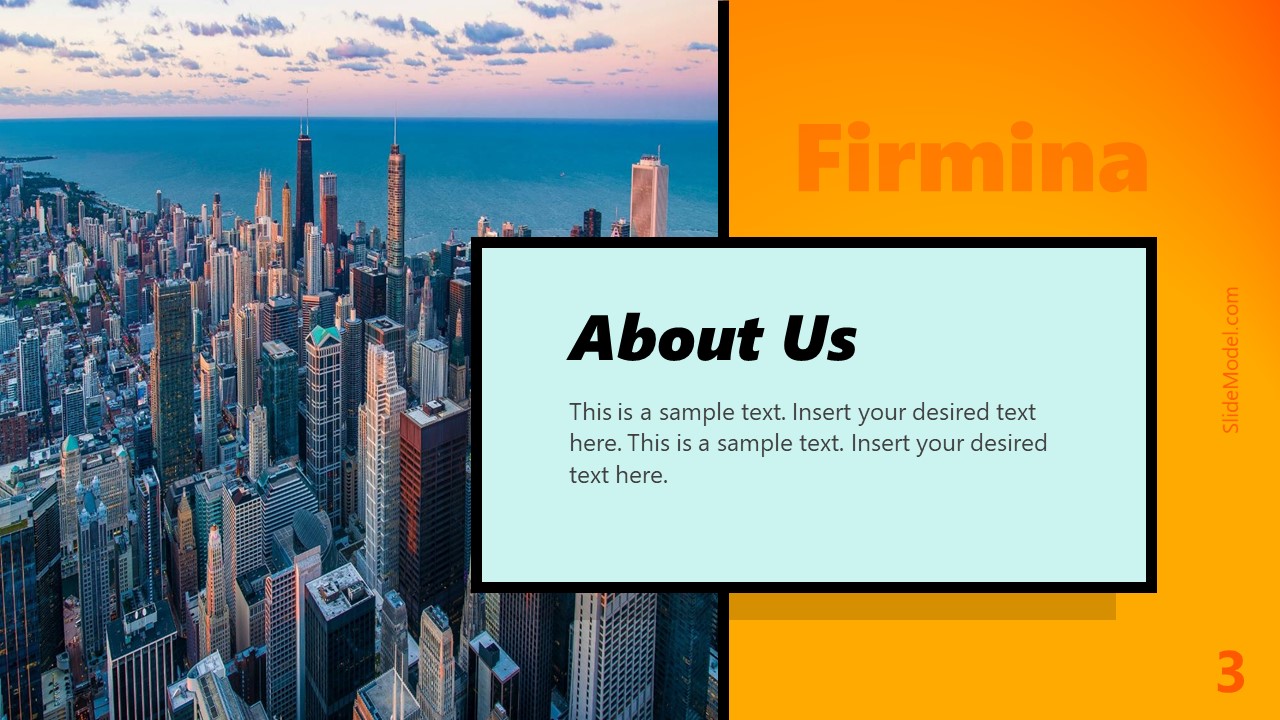 PowerPoint About Us Firmina Template