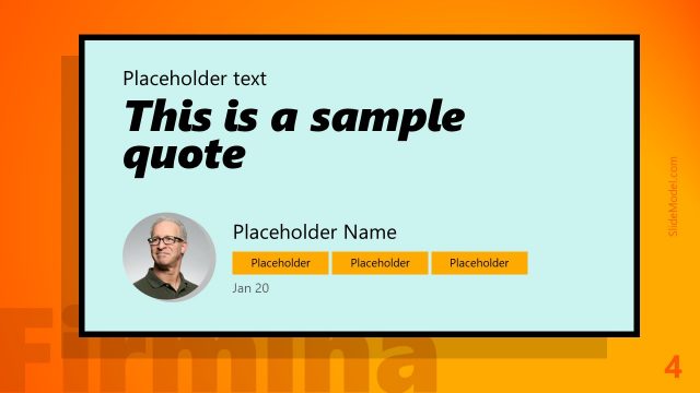 Firmina PowerPoint Quote Template