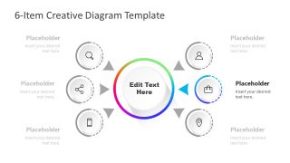 PowerPoint Item 5 Infographic Diagram Template 