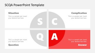 SCQA Framework Answer Part Diagram Template 