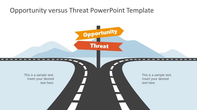 Opportunities Vs Threats Roadmap Template