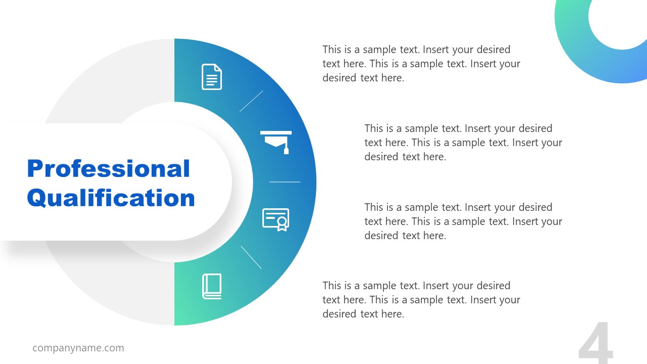 Job Description Professional Qualification Powerpoint Slidemodel 4164