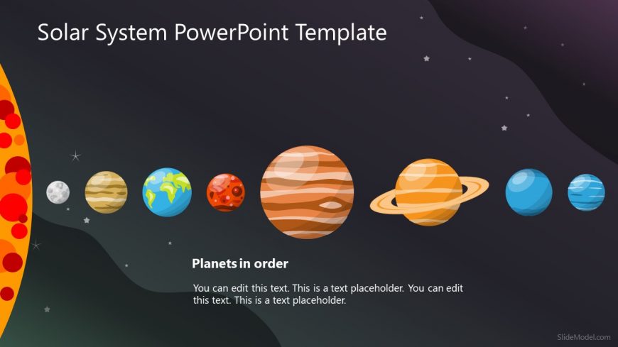 Solar System of Planets in PowerPoint