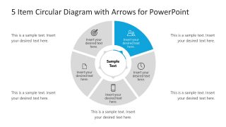 Circular Diagram for PowerPoint in 5 Steps