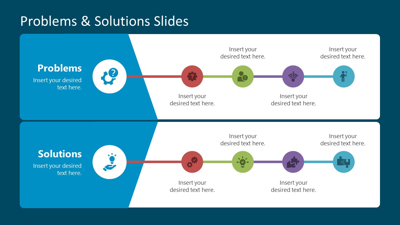 Process Flow Problem and Solution PowerPoint SlideModel