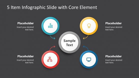 Presentation of Core Circular Diagram 4 Steps